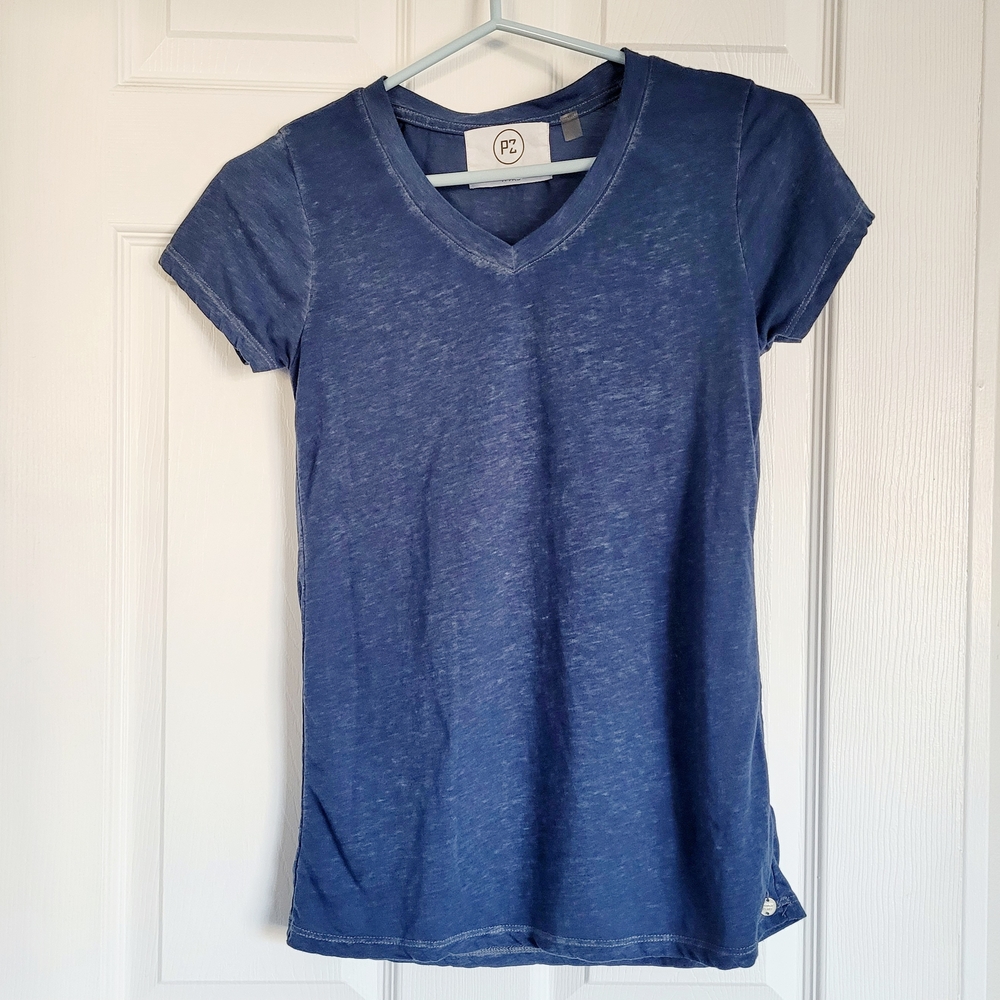 Point Zero Blue Loose Fitting Short Sleeve T-Shirt Size XS